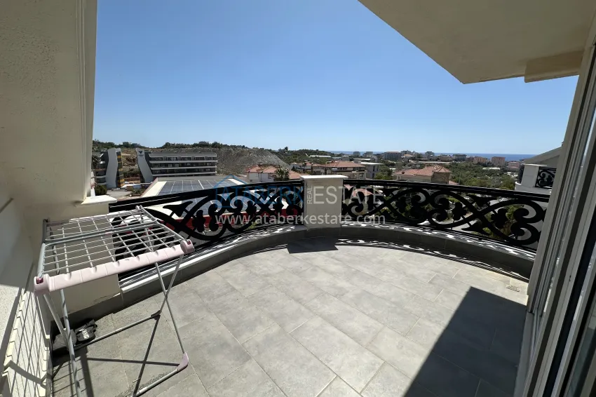 Purchase 3+1 penthouse duplex with furniture and sea view - Oba area, Alanya 22 