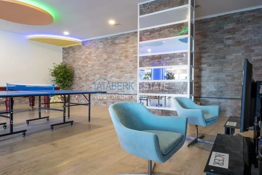 Furnished two-bedroom apartment in a well-maintained complex — Oba district, Alanya  24 