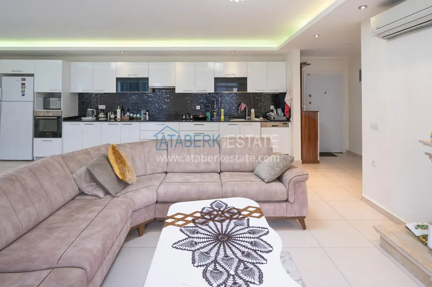 Purchase  Furnished two-bedroom apartment in a well-maintained complex — Oba district, Alanya  3 