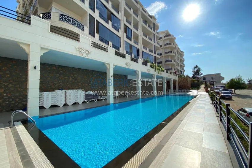 3+1 penthouse duplex with furniture and sea view - Oba area, Alanya 6 