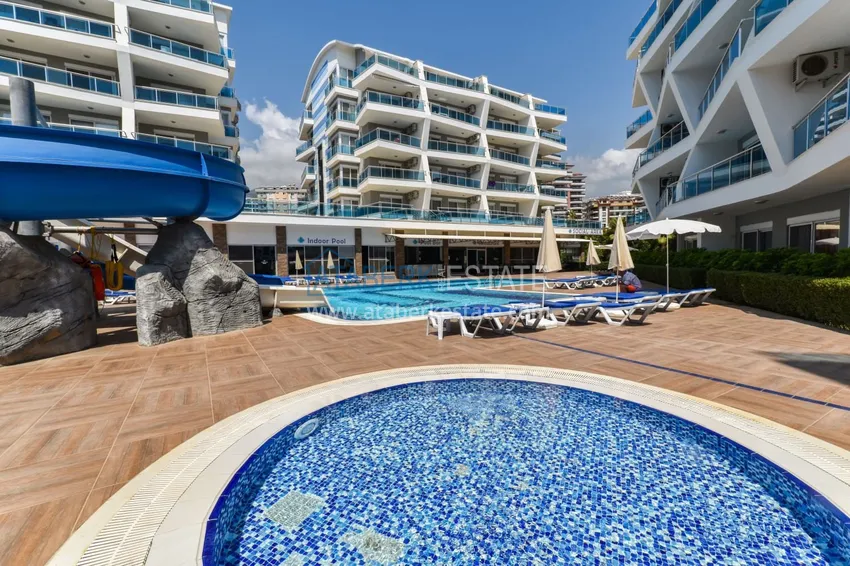 Furnished two-bedroom apartment in a well-maintained complex — Oba district, Alanya  6 