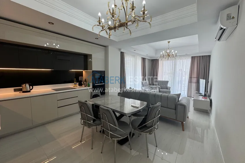 Purchase For long-term rent - stylish 2+1 turnkey apartment in a luxury hotel complex, Alanya, Turkler district I12 9