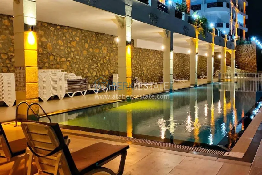 3+1 penthouse duplex with furniture and sea view - Oba area, Alanya 7 