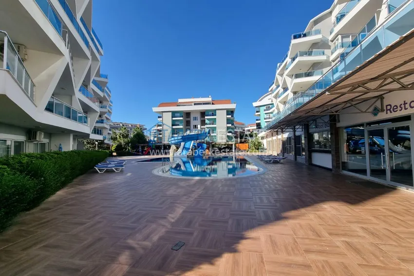 Furnished two-bedroom apartment in a well-maintained complex — Oba district, Alanya  8 