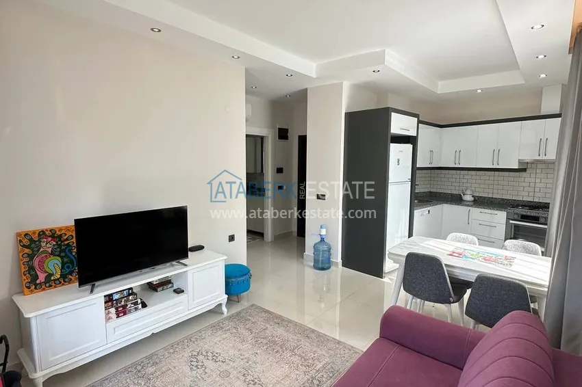 Purchase  Furnished one-bedroom apartment in a comfortable complex — Avsallar district, Alanya 2 