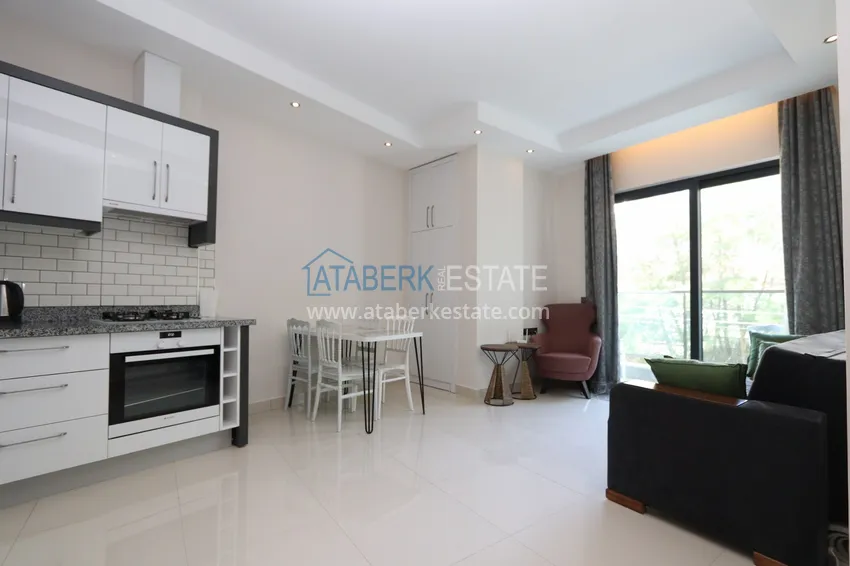 Purchase  Furnished 1+1 apartment in a complex with infrastructure — Avsallar district, Alanya  3 