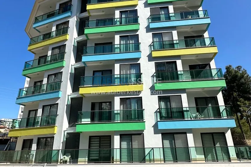 Furnished one-bedroom apartment in a comfortable complex — Avsallar district, Alanya 2 