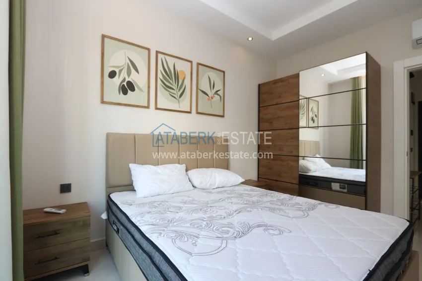 Purchase  Furnished 1+1 apartment in a complex with infrastructure — Avsallar district, Alanya  8 