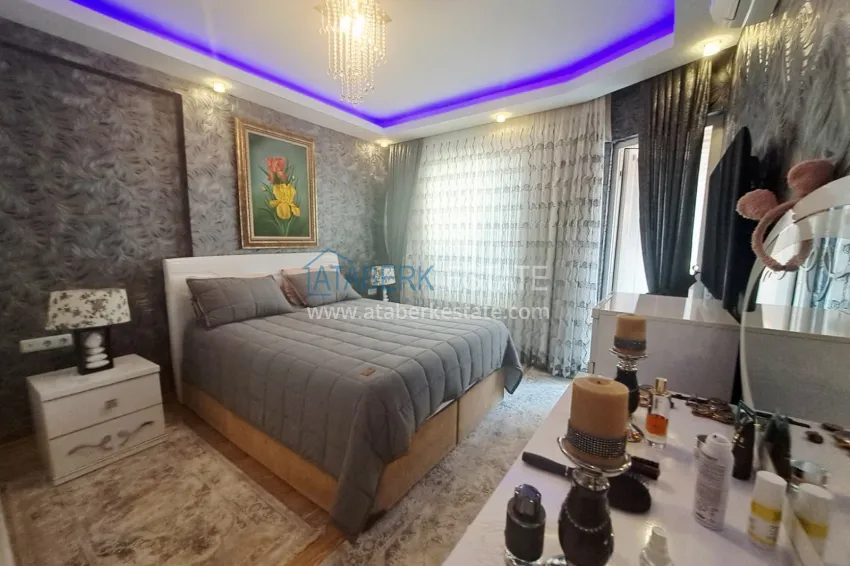 Purchase Apartment 2+1 furnished from the owner in the Cleopatra area, Alanya center — suitable for a residence permit 12 