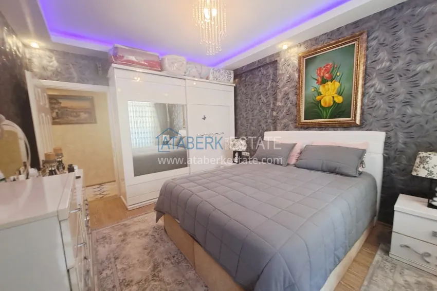 Purchase Apartment 2+1 furnished from the owner in the Cleopatra area, Alanya center — suitable for a residence permit 14 