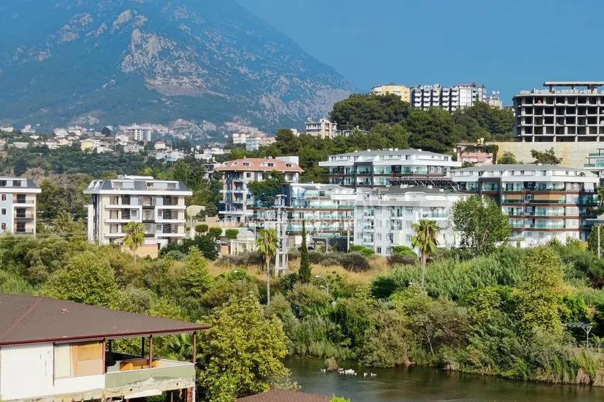 Purchase Furnished 2+1 apartment overlooking the sea and the mountain river Dim-Chay, Tosmur district — Alanya 24 