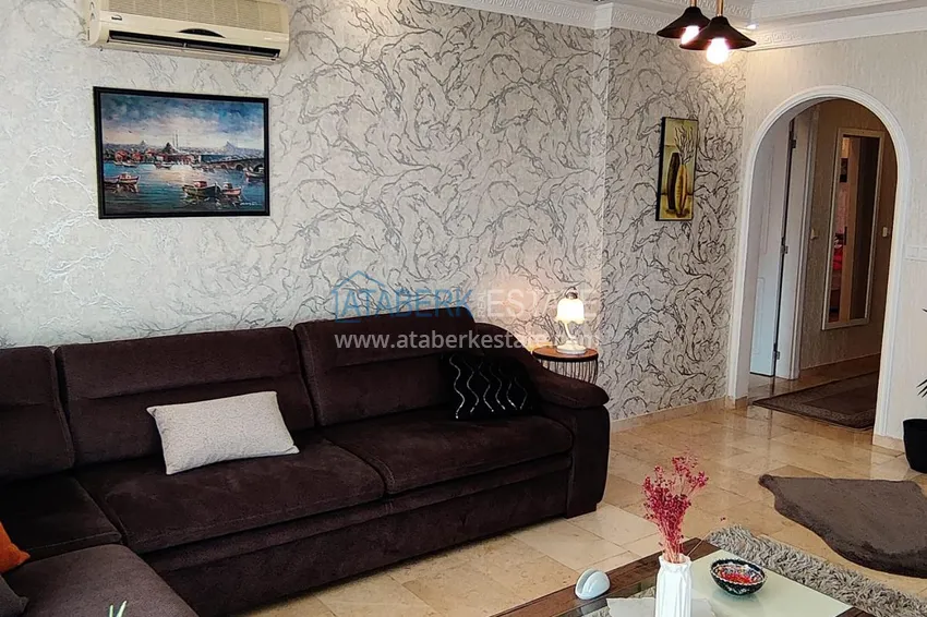 Purchase Furnished 2+1 apartment overlooking the sea and the mountain river Dim-Chay, Tosmur district — Alanya 4 