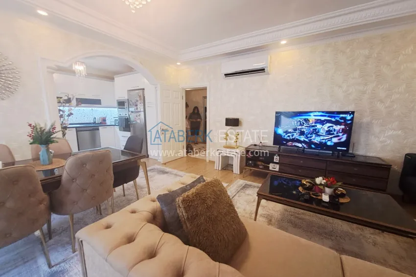 Purchase Apartment 2+1 furnished from the owner in the Cleopatra area, Alanya center — suitable for a residence permit 4 
