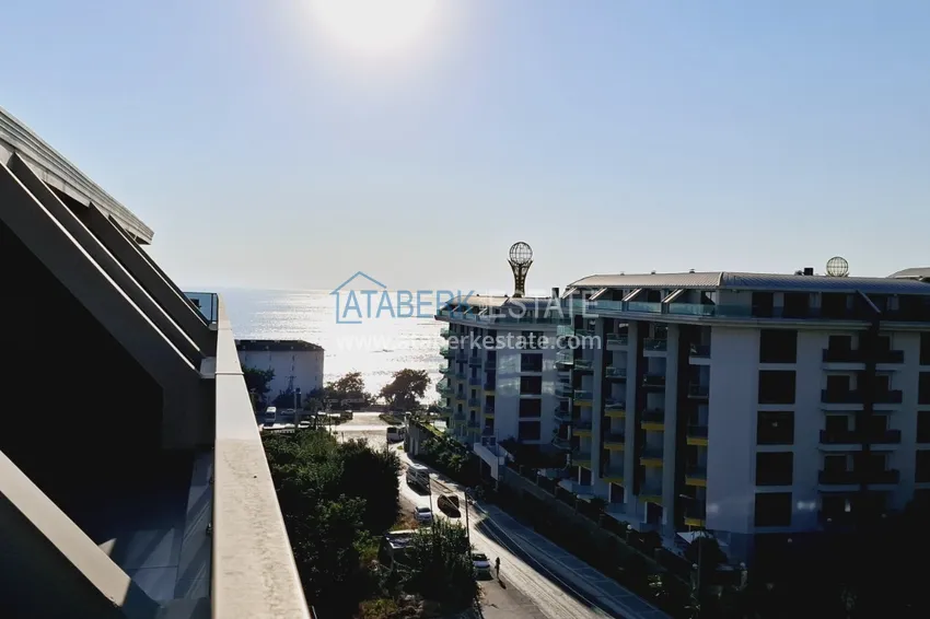 Purchase  3+1 penthouse duplex with sea view - Kargicak, Alanya 42 