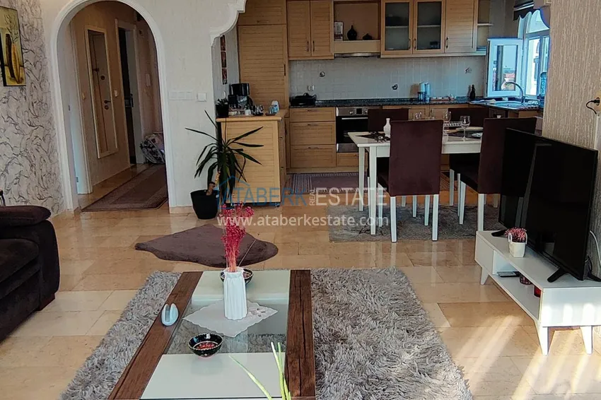 Purchase Furnished 2+1 apartment overlooking the sea and the mountain river Dim-Chay, Tosmur district — Alanya 6 
