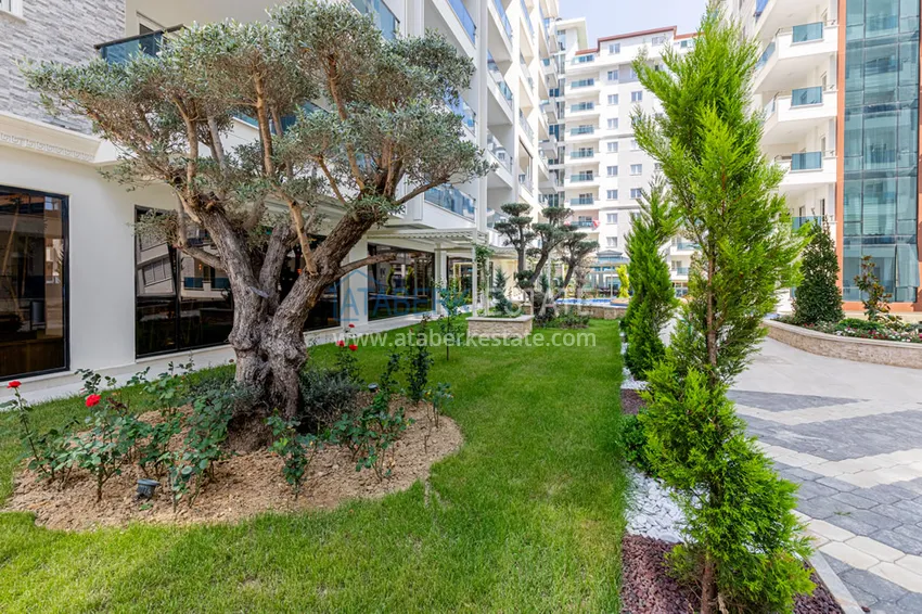 4+1 penthouse duplex with furniture in a luxury complex — Mahmutlar, Alanya 9 