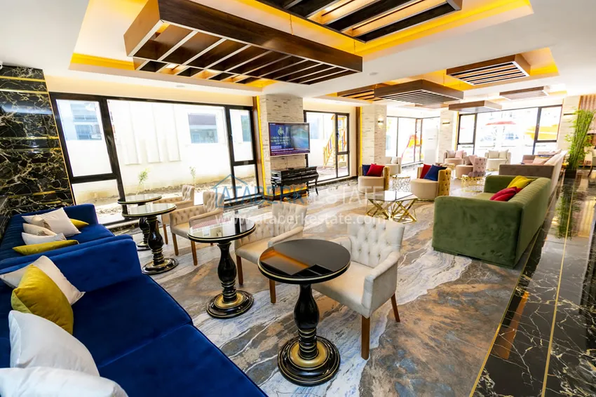 4+1 penthouse duplex with furniture in a luxury complex — Mahmutlar, Alanya 13 