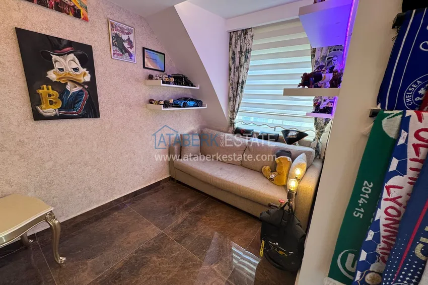 Purchase  4+1 penthouse duplex with furniture in a luxury complex — Mahmutlar, Alanya 13 