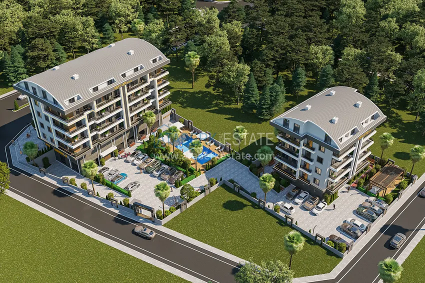 The first project in Alanya with a natural gas system — sales start, Upper Oba district 8