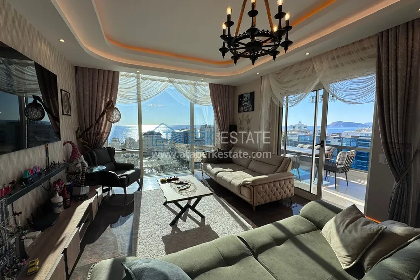 Purchase  4+1 penthouse duplex with furniture in a luxury complex — Mahmutlar, Alanya 4 