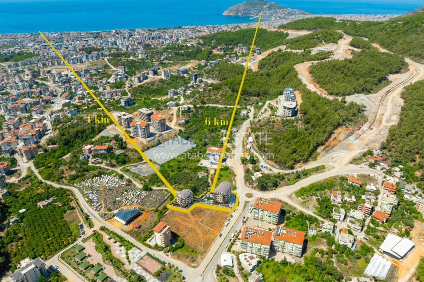 The first project in Alanya with a natural gas system — sales start, Upper Oba district 5
