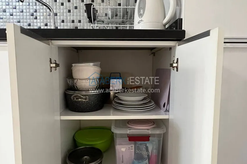 Purchase  1+1 apartment with furniture and a glazed balcony in Oba, Alanya - 5 minutes from the sea 9 