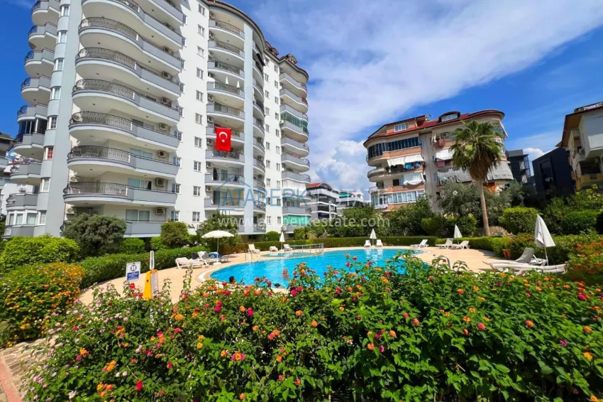 Three-room apartment with furniture in Alanya, Cikcilli district 9 