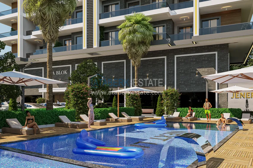 The first project in Alanya with a natural gas system — sales start, Upper Oba district 15