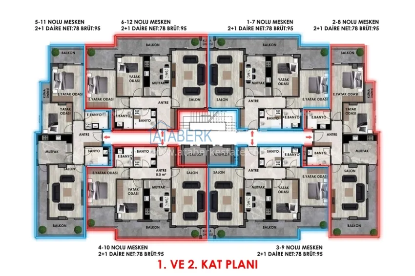 Buy cheap The first project in Alanya with a natural gas system — sales start, Upper Oba district 8