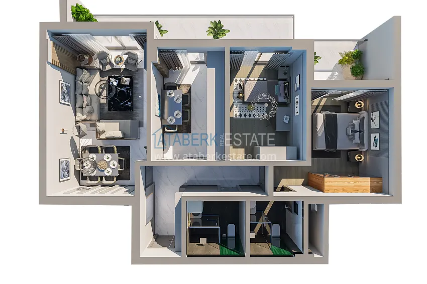 Buy cheap The first project in Alanya with a natural gas system — sales start, Upper Oba district 1