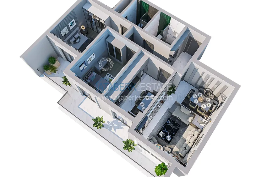 Buy cheap The first project in Alanya with a natural gas system — sales start, Upper Oba district 2