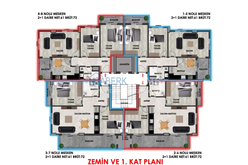 Buy cheap The first project in Alanya with a natural gas system — sales start, Upper Oba district 13