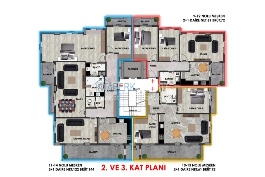 Buy cheap The first project in Alanya with a natural gas system — sales start, Upper Oba district 14