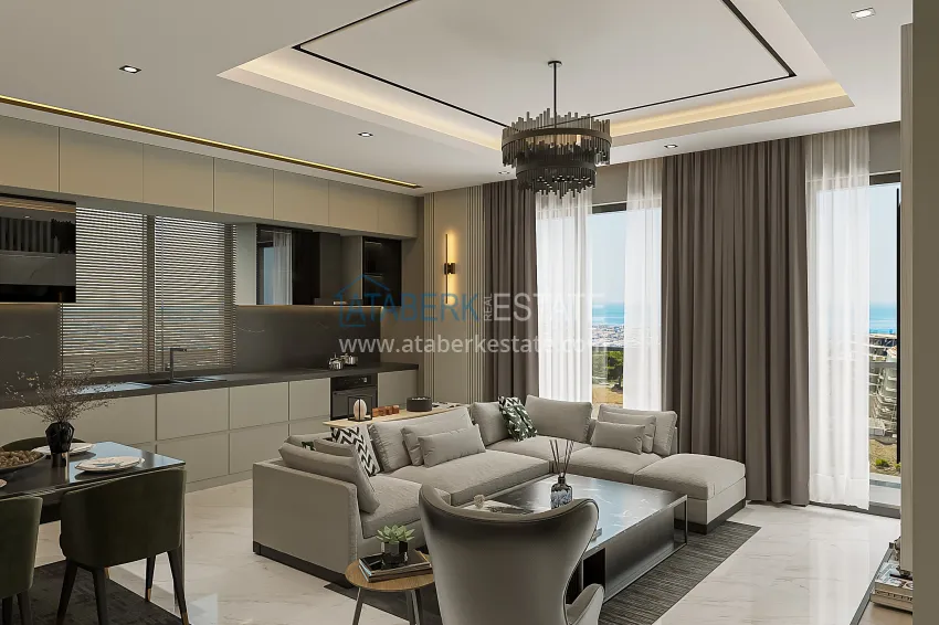 Purchase The first project in Alanya with a natural gas system — sales start, Upper Oba district 15