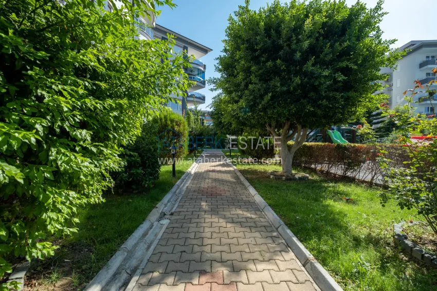 2+1 apartment with furniture and sea views in the Kestel area - the first coastal one, suitable for citizenship 11 