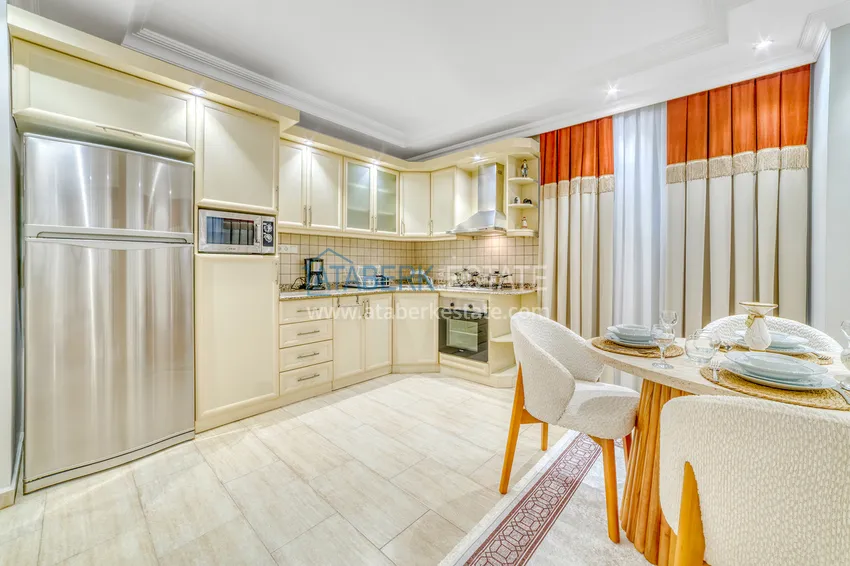 Purchase 4+1 duplex in Alanya, Oba district - with a designer interior, suitable for a residence permit 8 