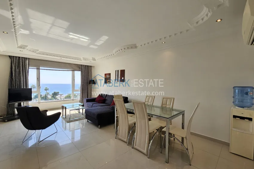 Purchase 2+1 apartment with furniture and sea views in the Kestel area - the first coastal one, suitable for citizenship 4 