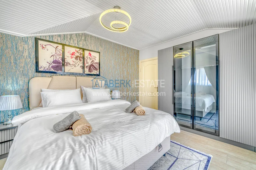 Purchase 4+1 duplex in Alanya, Oba district - with a designer interior, suitable for a residence permit 39 