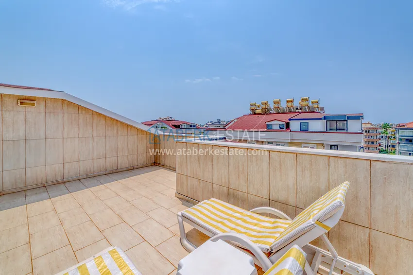 Purchase 4+1 duplex in Alanya, Oba district - with a designer interior, suitable for a residence permit 45 