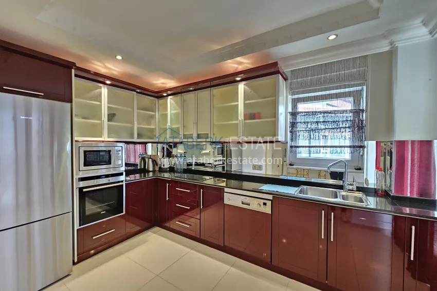 Purchase 2+1 apartment with furniture and sea views in the Kestel area - the first coastal one, suitable for citizenship 7 