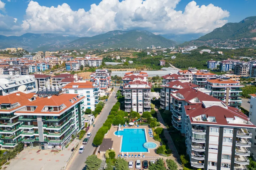 2+1 apartment with furniture and sea views in the Kestel area - the first coastal one, suitable for citizenship 6 