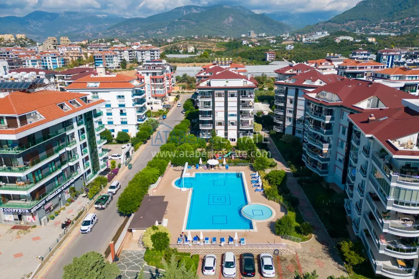 2+1 apartment with furniture and sea views in the Kestel area - the first coastal one, suitable for citizenship 7 