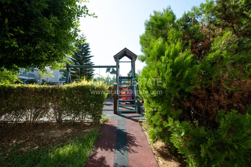 2+1 apartment with furniture and sea views in the Kestel area - the first coastal one, suitable for citizenship 9 