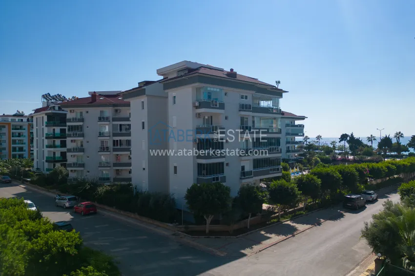 Purchase 2+1 apartment with furniture and sea views in the Kestel area - the first coastal one, suitable for citizenship 21 