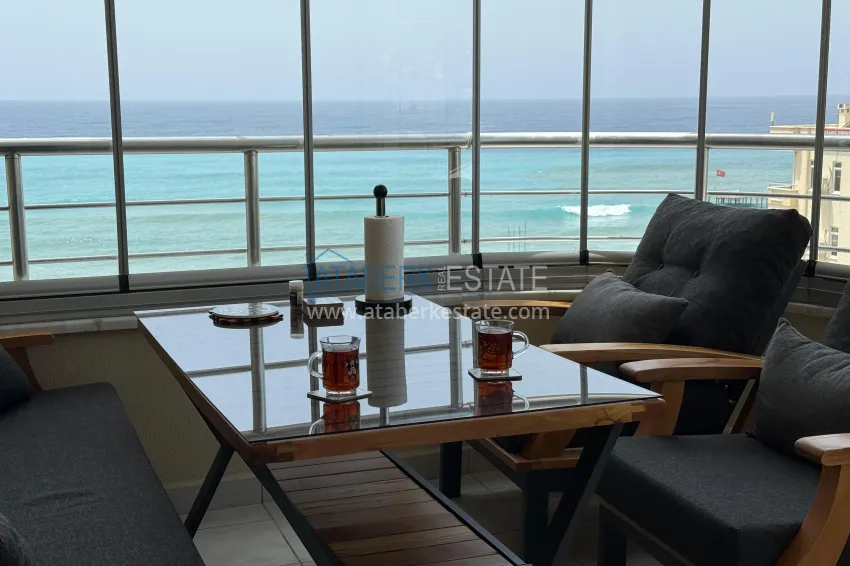 Purchase Furnished 2+1 apartments with sea view on the beachfront - Alanya, Tosmur 14 