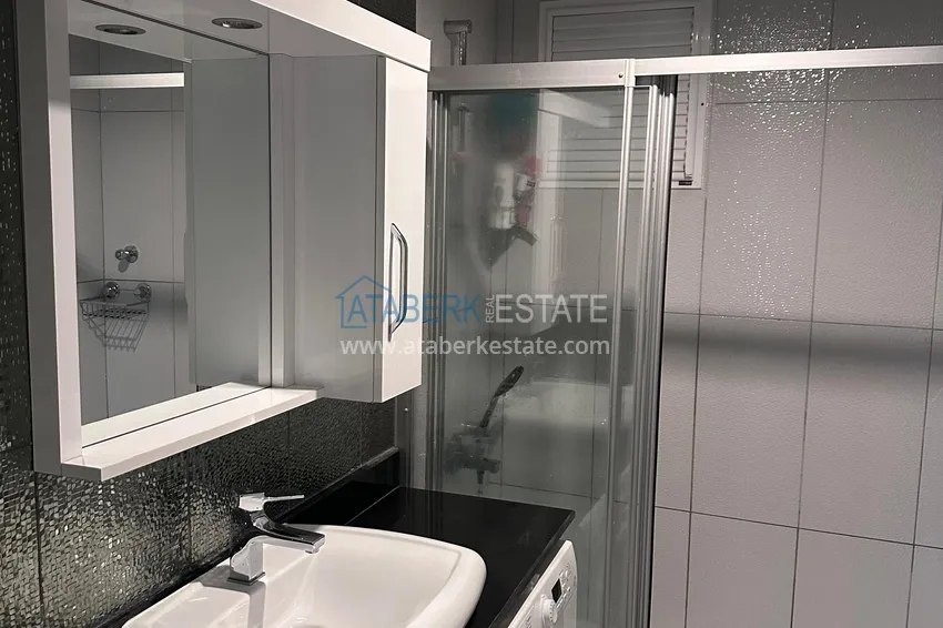 Purchase  Newly furnished three-room apartment after renovation in a residential complex by the river, Kestel, Alanya 13 