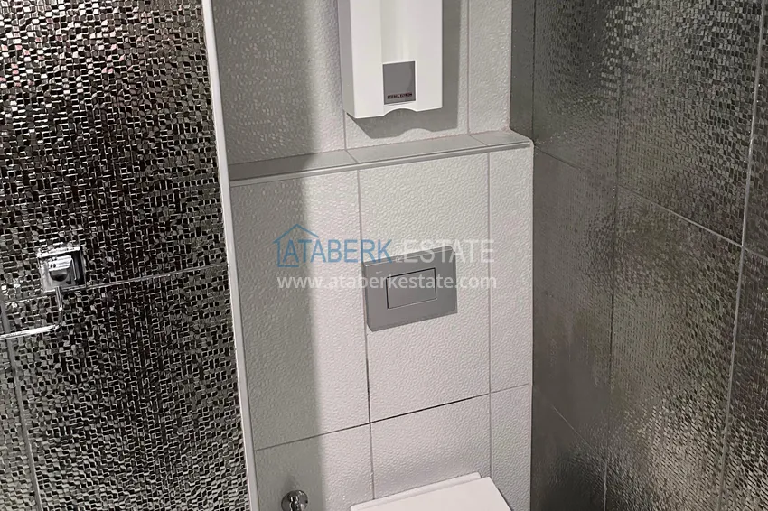 Purchase  Newly furnished three-room apartment after renovation in a residential complex by the river, Kestel, Alanya 15 