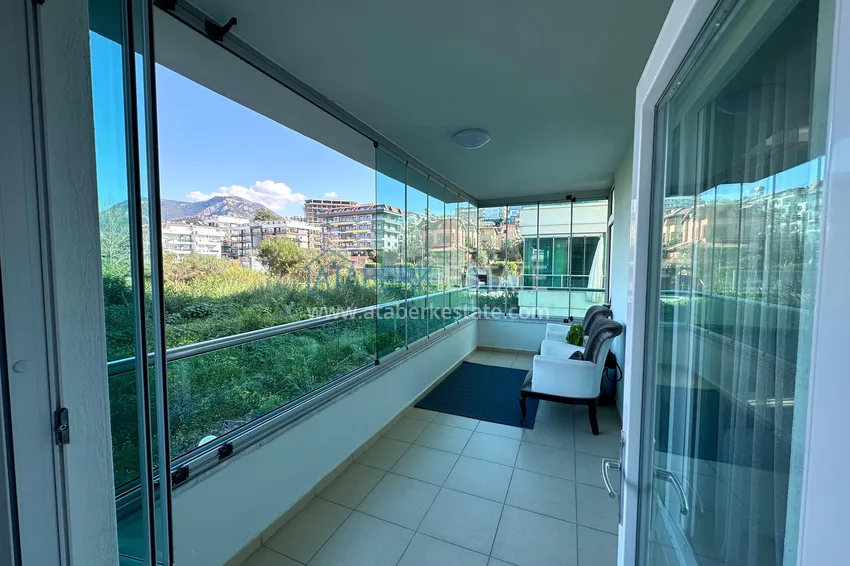 Purchase  Newly furnished three-room apartment after renovation in a residential complex by the river, Kestel, Alanya 16 