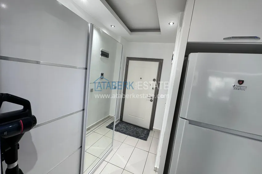 Purchase  Newly furnished three-room apartment after renovation in a residential complex by the river, Kestel, Alanya 1 