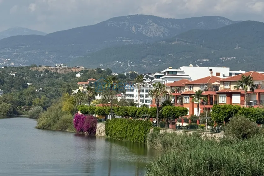 Newly furnished three-room apartment after renovation in a residential complex by the river, Kestel, Alanya 21 